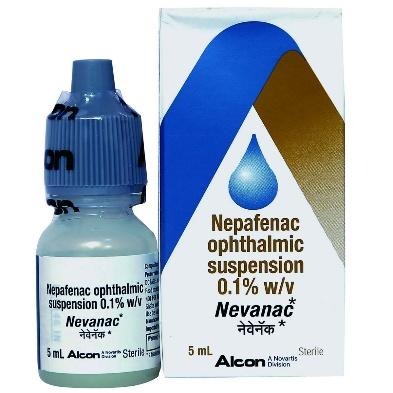 Buy Nevanac Opthalmic Suspension 5 ml online | Uses, Side Effects, Price and substitutes | Apollo Pharmacy